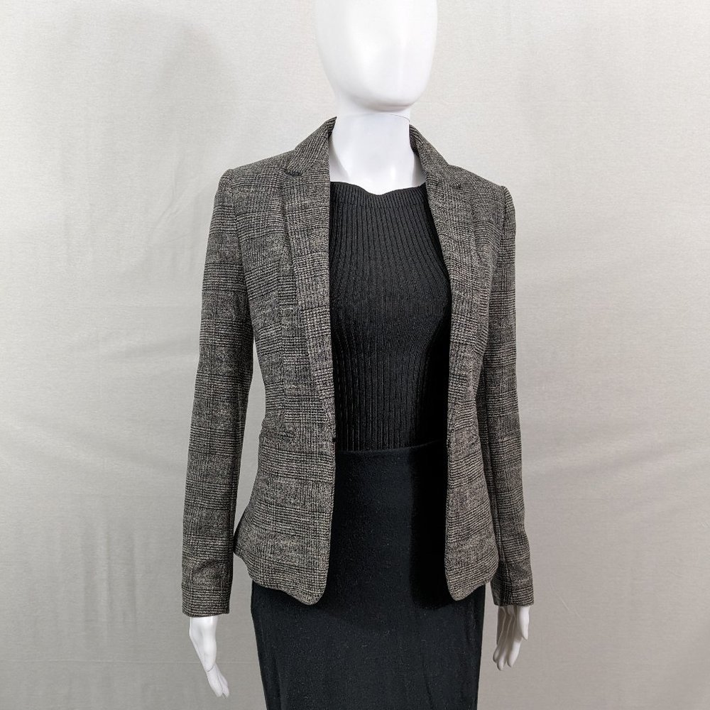 H&M Plaid Blazer Size 2